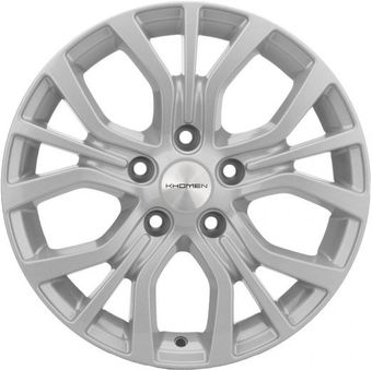 Литые диски Khomen KHW1608 16x6.5" 5x112мм DIA 66.6мм ET 40мм F-Silver