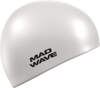 Шапочка для плавания Mad Wave Intensive Big (белый)
