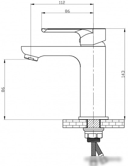 Смеситель РМС SL133-001F