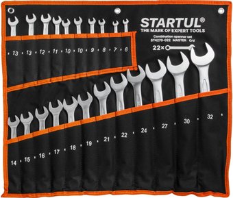 Набор ключей Startul ST4270-022 (22 предмета)