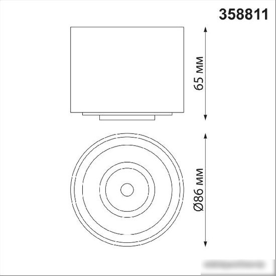 Точечный светильник Novotech Gesso 358811