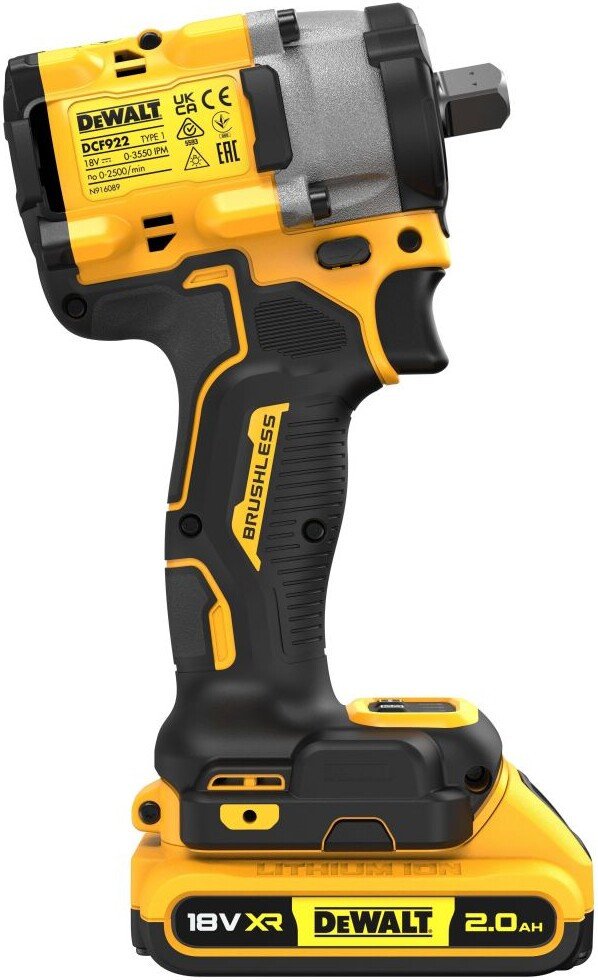 Гайковерт DeWalt DCF922D2T (с 2-мя АКБ, кейс)