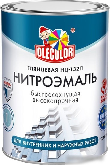 Эмаль Olecolor НЦ-132П 0.7 кг (черный)