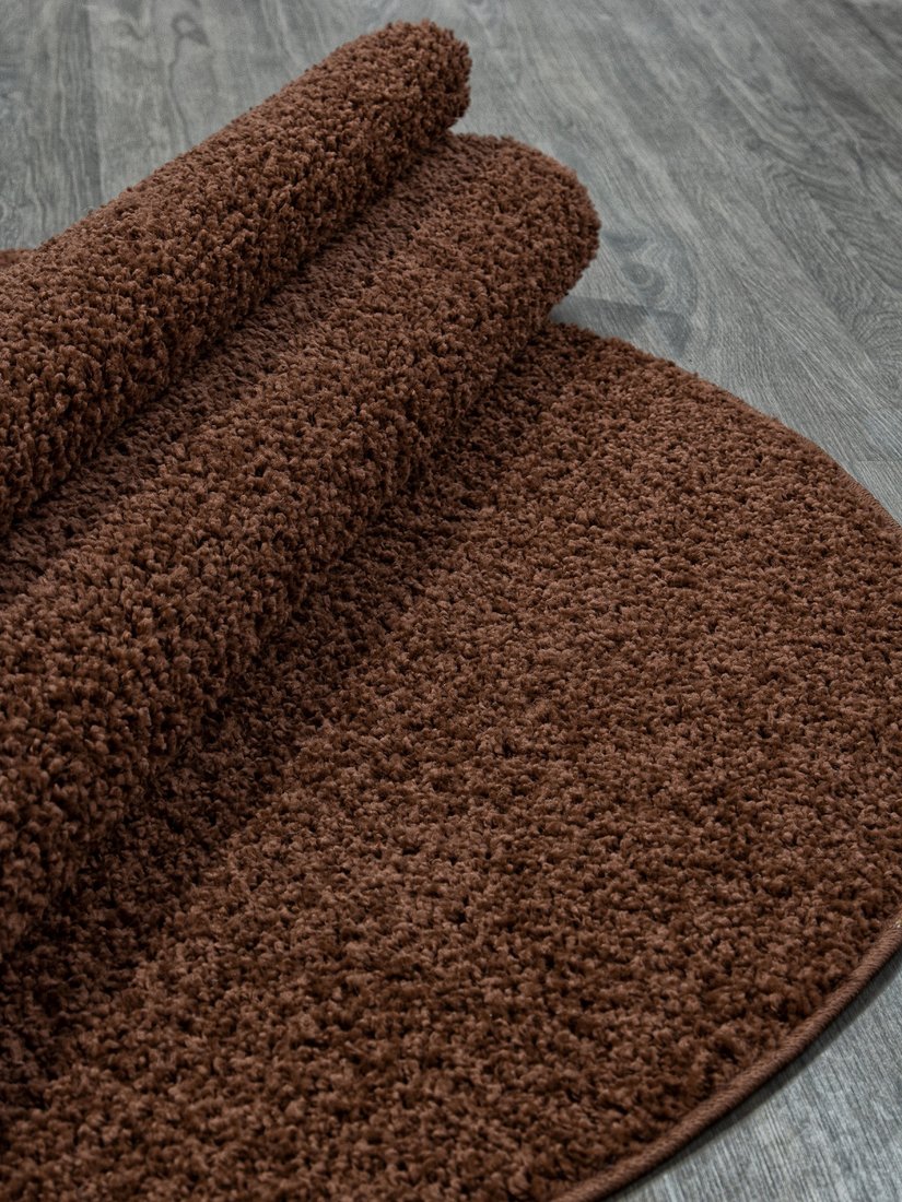 Ковер для жилой комнаты Merinos Lana T600-OVAL-BROWN (1.5x2.3)