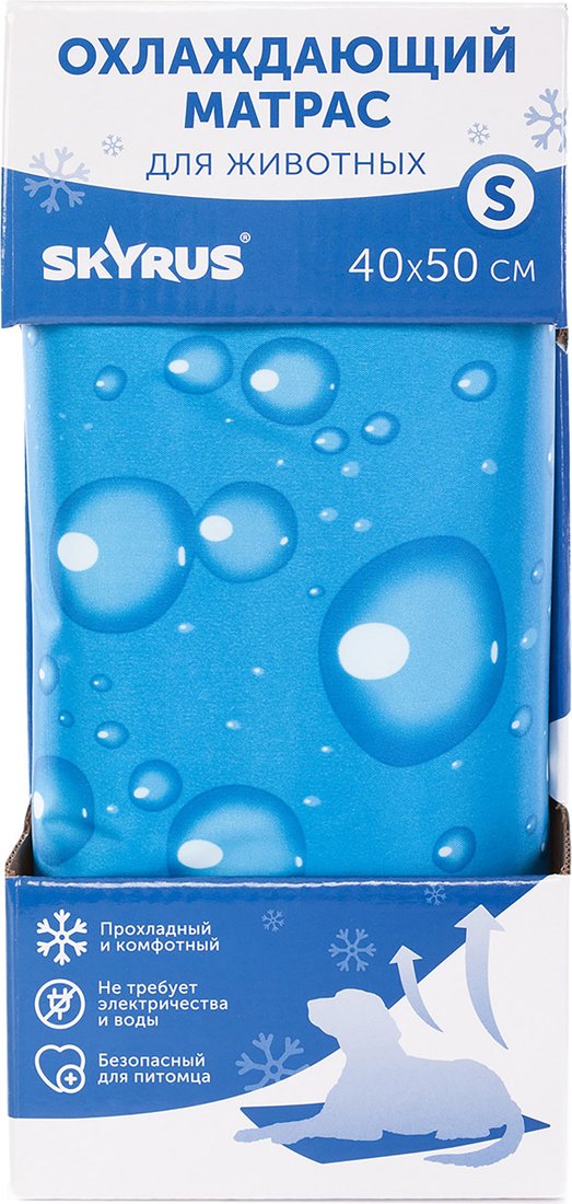 Коврик (подстилка) SkyRus Охлаждающий Cooling Mat ICE-SCM02-05 (капли)