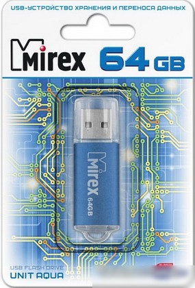 USB Flash Mirex UNIT AQUA 64GB (13600-FMUAQU64)