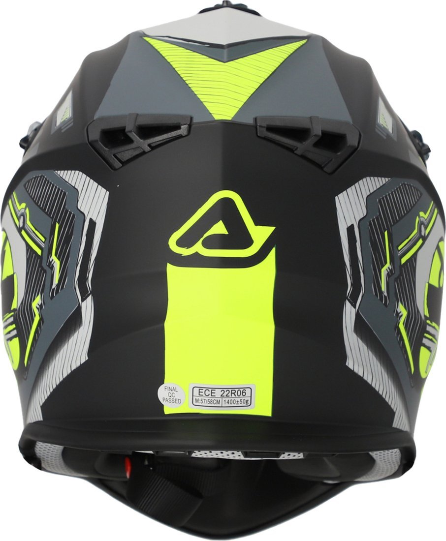 Мотошлем Acerbis Linear 22-06 0025316.457.069 (XXL, черный/флуоресцентный желтый)