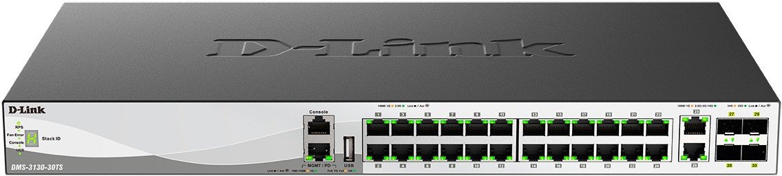 Управляемый коммутатор 3-го уровня D-Link DMS-3130-30TS/A1A