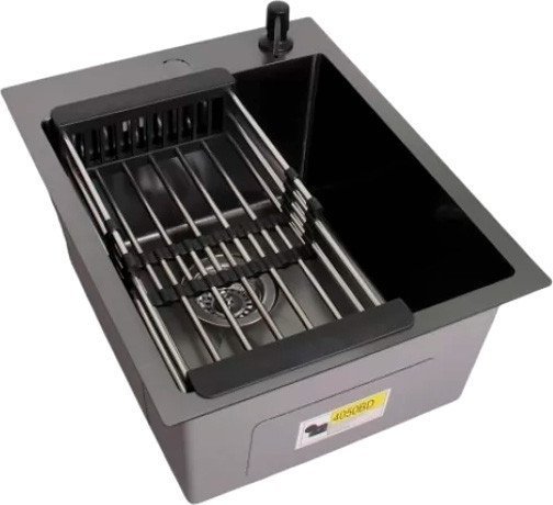 Кухонная мойка Wisent WS-34050BD/GER013 (с сифоном, дозатором и коландером)