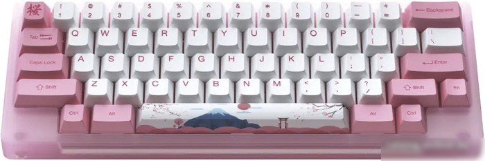 Клавиатура Akko ACR 59 Acrylic Tokyo (Akko CS Jelly Pink, нет кириллицы)