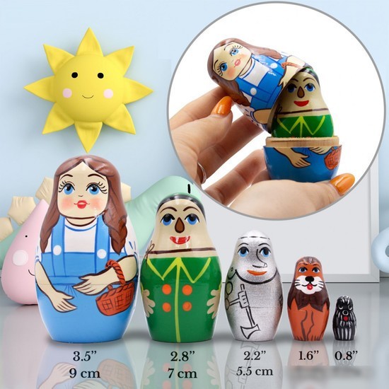 Развивающая игра Брестская Матрешка Волшебник из страны Оз (набор 5 шт)