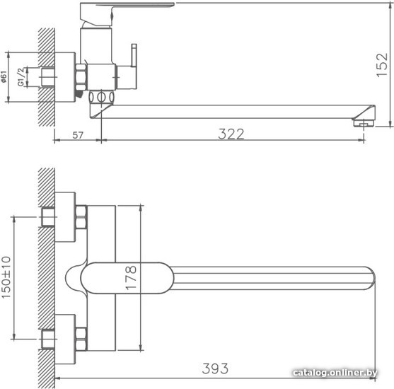 Смеситель Haiba HB22590-7 (черный)