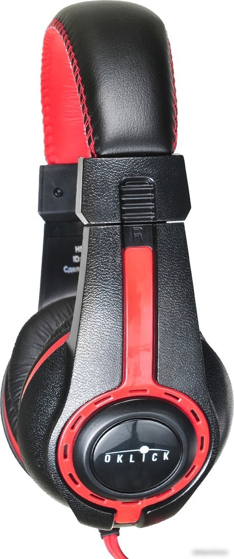 Наушники Оклик HS-L200 (черный/красный)