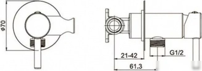Гигиенический душ Grocenberg GB001 (графит)