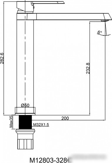 Смеситель Maxonor Pure Life PL11108-7