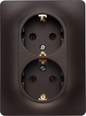 Розетка Schneider Electric Glossa GSL000824 (шоколад)