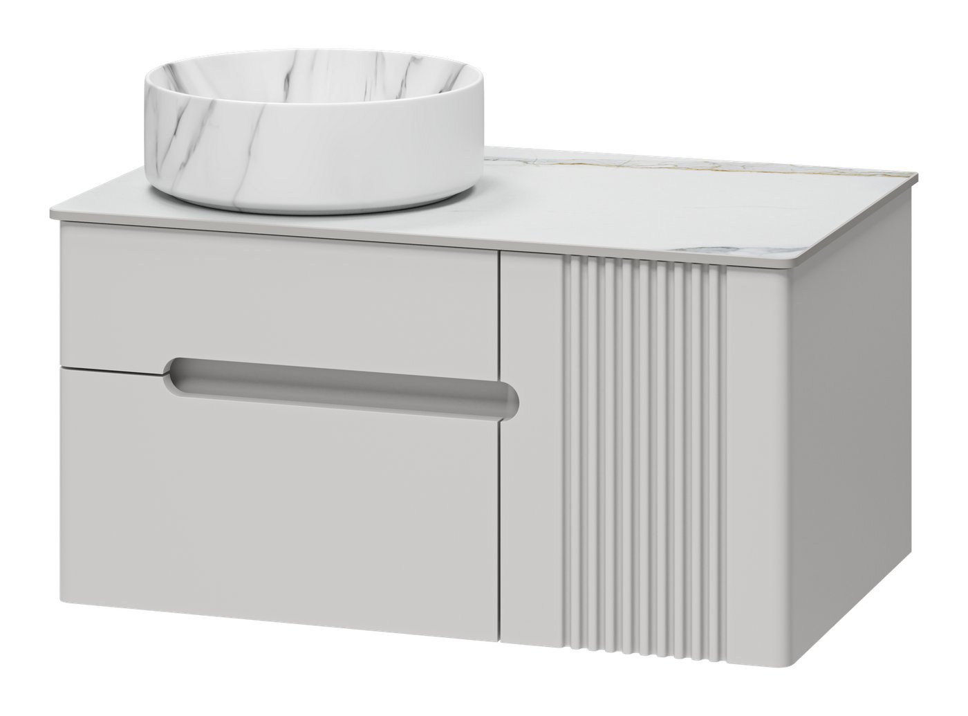 Brevita Тумба под умывальник Pallisandro 80 PAL-50080-501П2Я+PA01-80