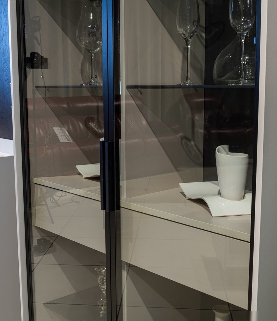 Шкаф распашной Elva Эссен NEM04HS-2V1S-930/400/2100 (30) (лунный камень/персидский жемчуг)