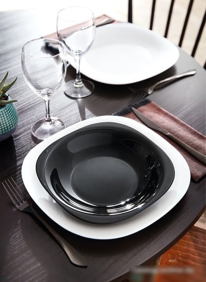 Тарелка глубокая Luminarc Carine Black L9818