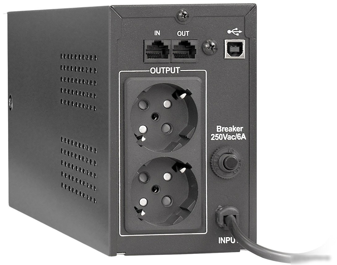 Источник бесперебойного питания ExeGate BNB-850.LED.AVR.EURO.RJ.USB EP285474RUS