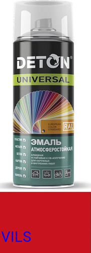 Эмаль Deton Universal Алкидная атмосферост. RAL 3020 0.52 л (красный трансп)