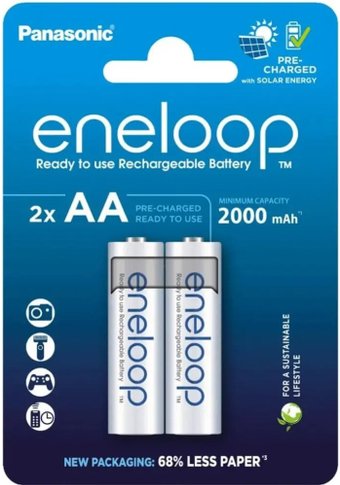 Аккумулятор Panasonic Eneloop AA BK-3MCDE/2CP (2 шт)