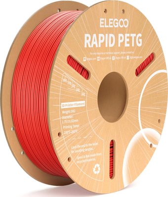Пластик Elegoo Petg Rapid 50.203.0218 (1кг, красный)