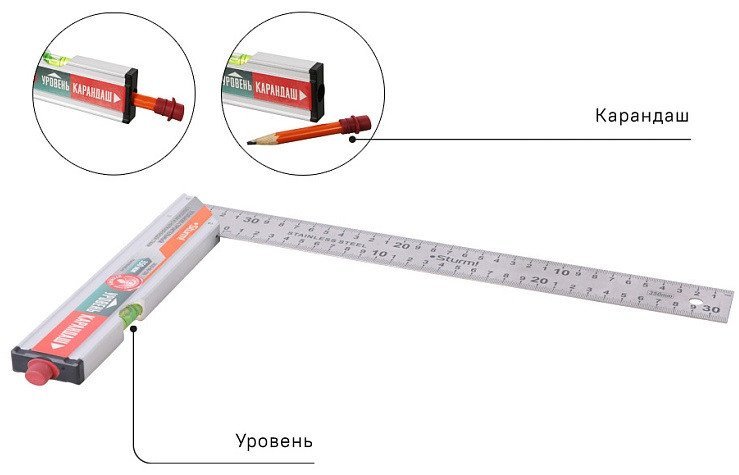 Угольник Sturm 2020-06-350 Угольник Sturm 2020-06-350