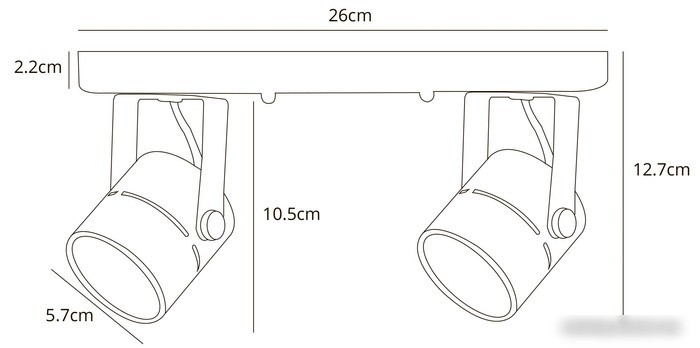 Спот Arte Lamp Mizar A1311PL-2BK