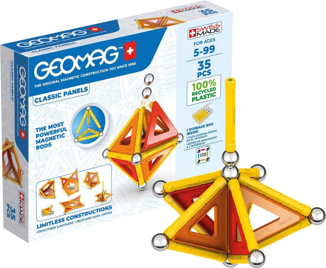 Магнитный конструктор Geomag Классик пластины GM470