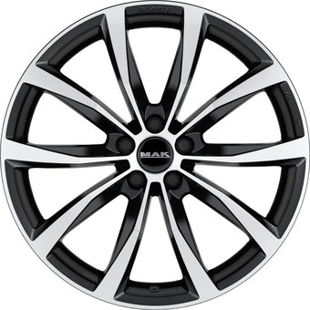 Литые диски MAK Wolf 16x6.5" 5x100мм DIA 57.1мм ET 42мм Black Mirror