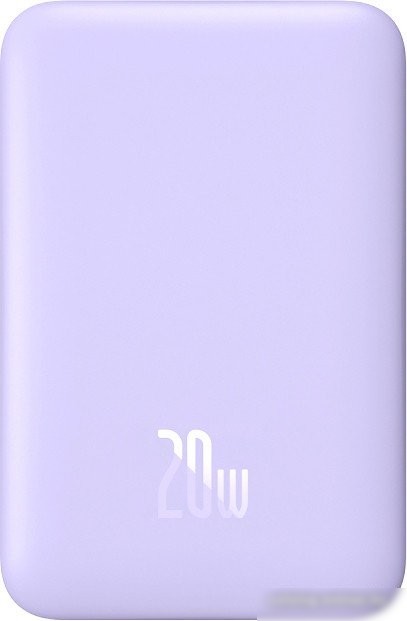 Внешний аккумулятор Baseus Magnetic Mini Air Wireless Fast Charge Power Bank 20W 6000mAh (сиреневый, китайская версия) Внешний аккумулятор Baseus Magnetic Mini Air Wireless Fast Charge Power Bank 20W 6000mAh (сиреневый, китайская версия)