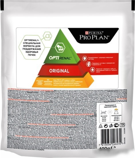 Сухой корм для кошек Pro Plan Original Adult OptiRenal с курицей 400 г
