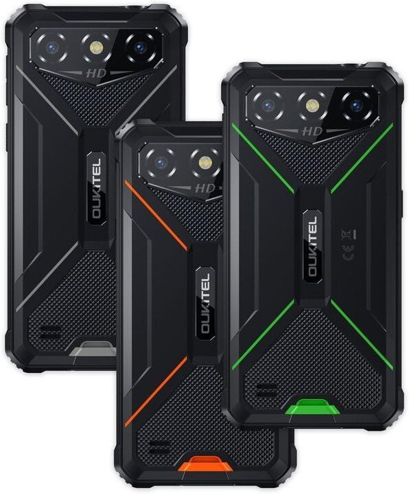 Телефон Oukitel G3 4GB/256GB (черный/зеленый)