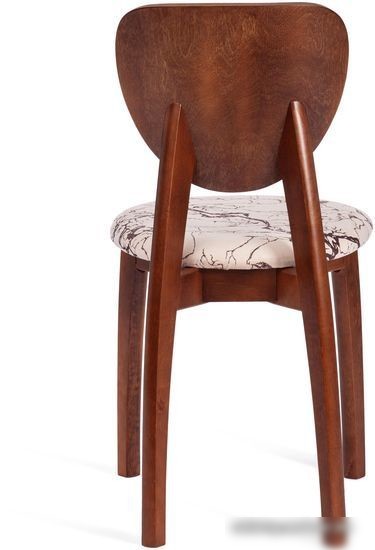 Стул TetChair Diamante мягкое сиденье (коричневый/крекс бежевый)