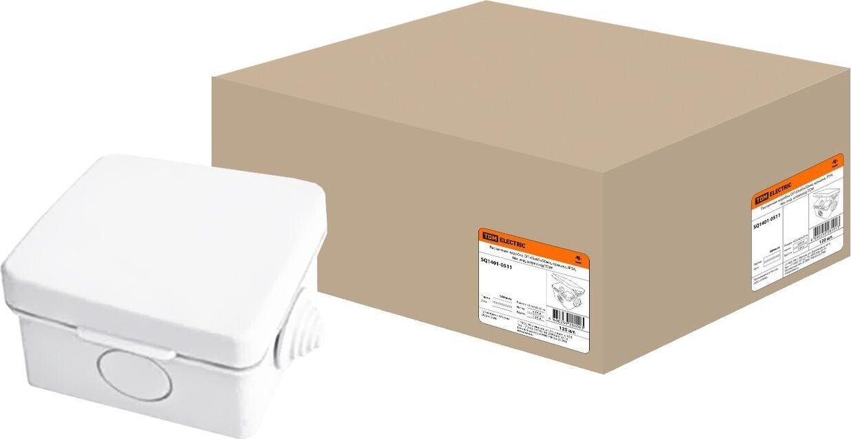 Накладная коробка TDM Electric SQ1401-0511 (белый)