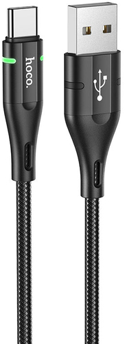 Кабель Hoco U93 Shadow USB Type-A - USB Type-C (1.2 м, черный)