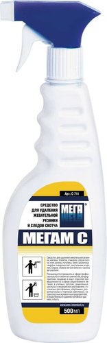 Средство для всех видов поверхностей Mega мегам С от Краски, граффити, следов скотча (500 мл)