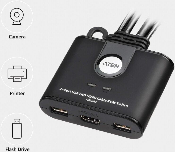 KVM переключатель Aten CS22HF-AT