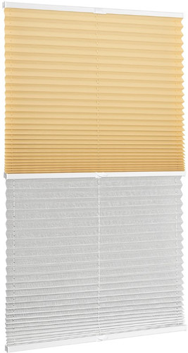 Плиссе Delfa Basic Uni СПШ-3105/3504 Basic Transparent (43x160, бежевый/белый)
