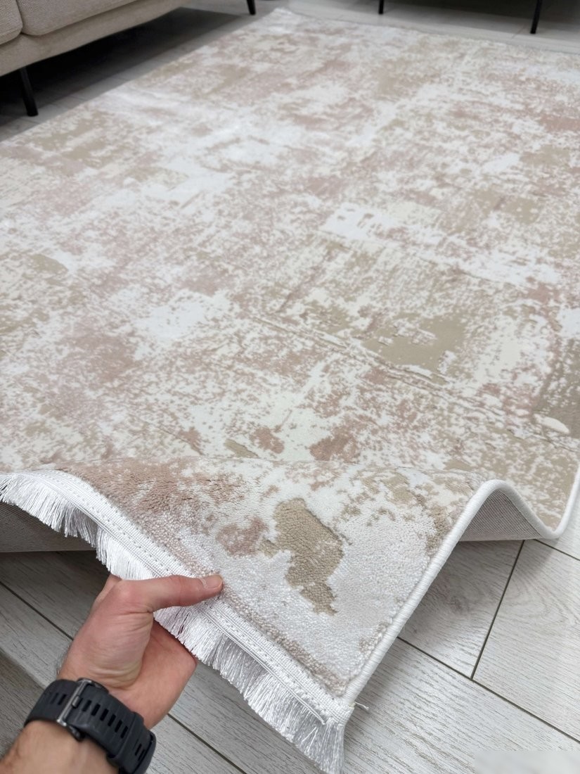 Ковер для жилой комнаты Radjab Carpet Лайла Прямоугольник TZ16F (2x4, Light Beige)