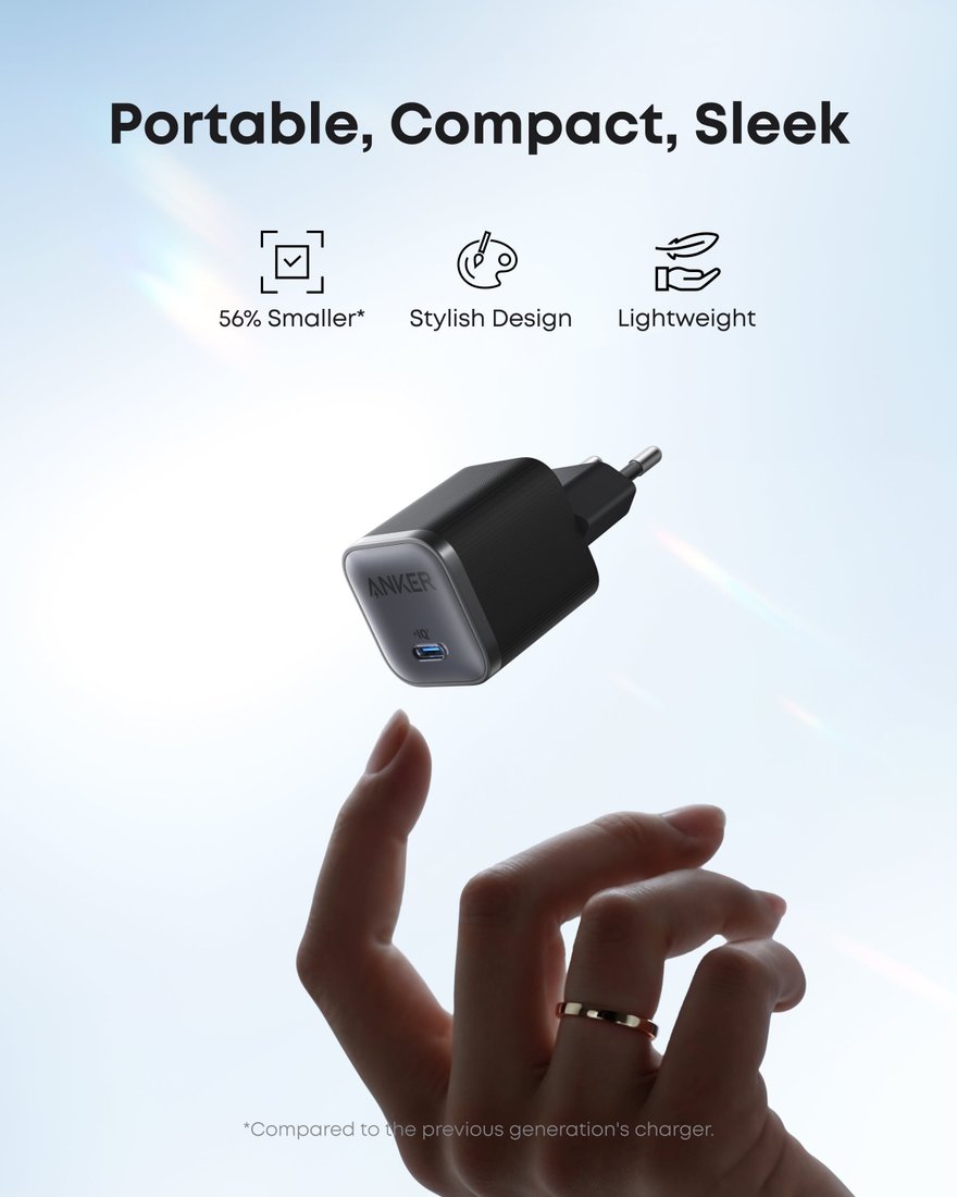 Сетевое зарядное Anker Nano Charger A2692 45W USB Type-C (черный)
