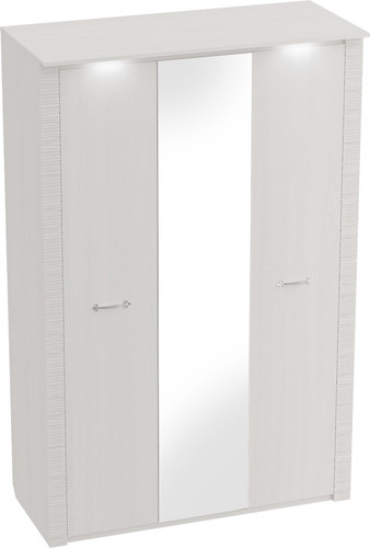 Шкаф распашной Мебельград Элана 143x64.5x218.5 (бодега белая)