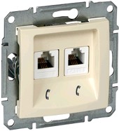 Розетка телефонная Schneider Electric Sedna SDN4201147