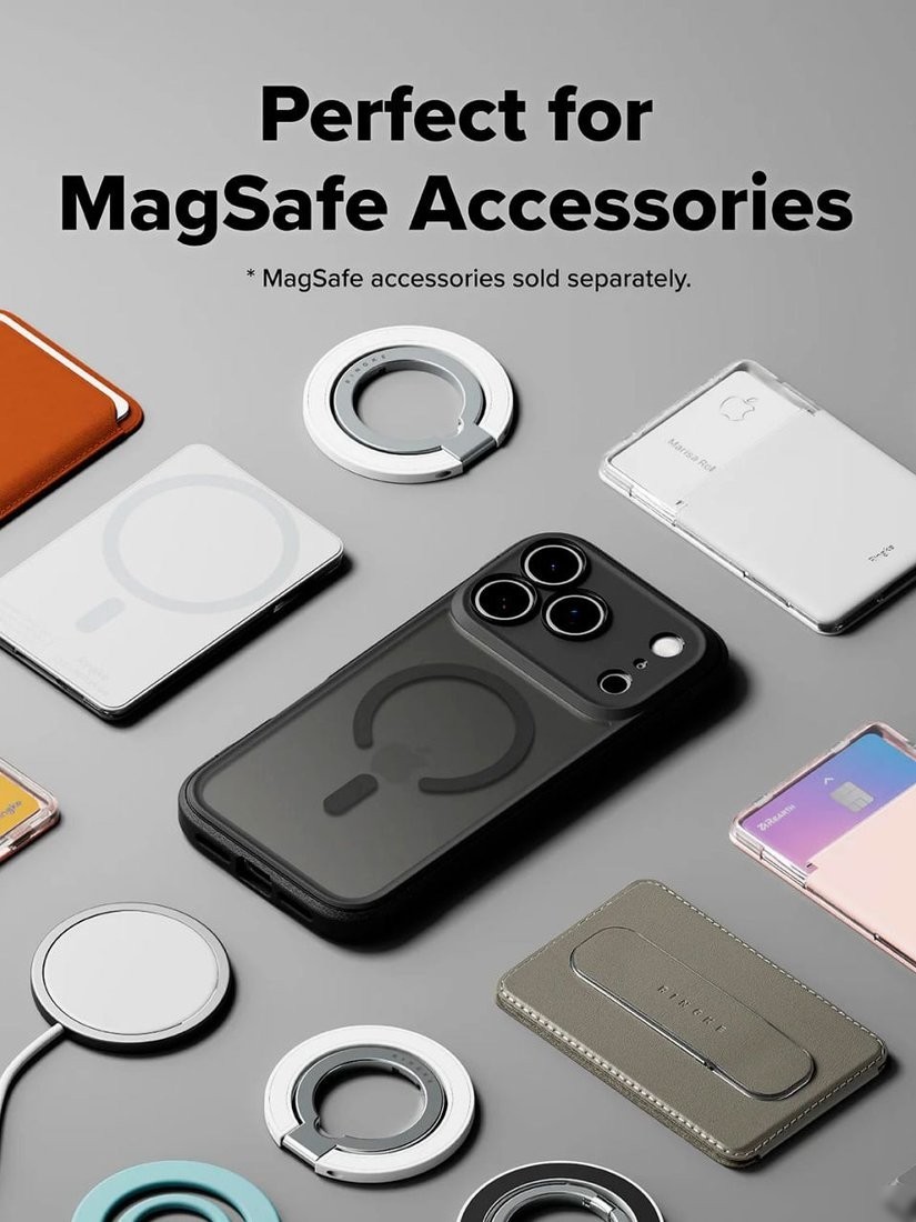 Чехол для телефона Ringke Fusion Bold Magnetic для iPhone 17 Pro Max Matte Smoke
