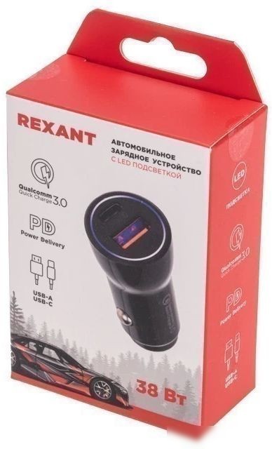 Автомобильное зарядное Rexant 18-1200