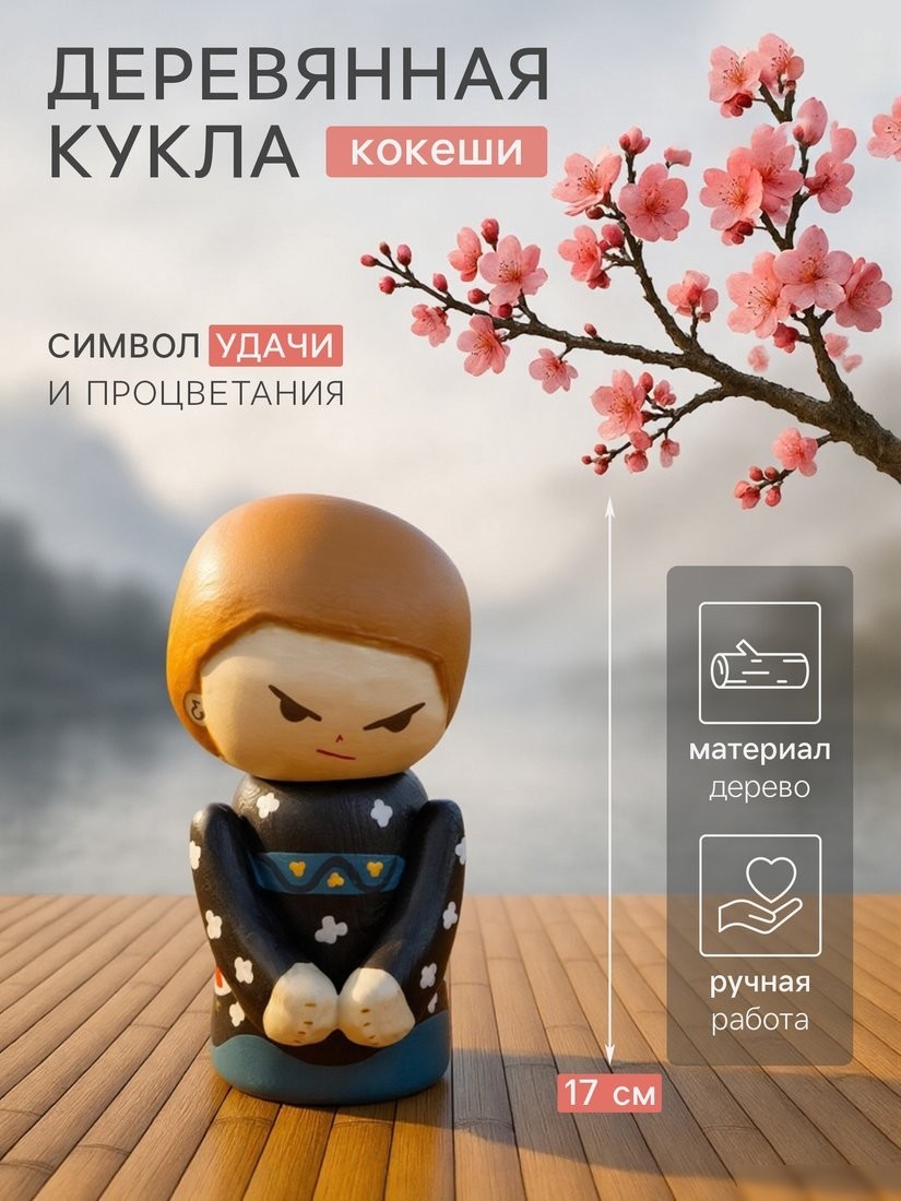 Статуэтка Sima-Land Кокэси кукла Кокеши. Юко 10465084