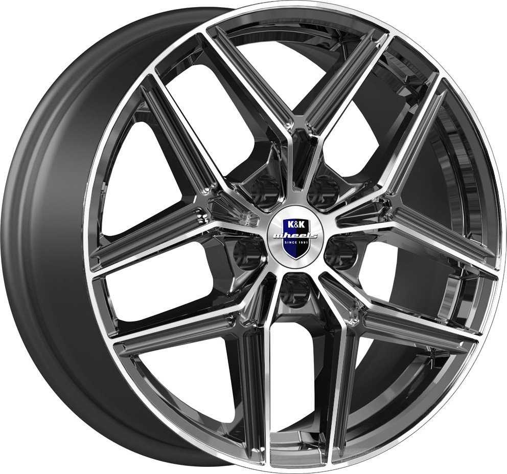 Литые диски K&K Юнион 17x7" 5x114.3мм DIA 60.1мм ET 45мм Алмаз черный
