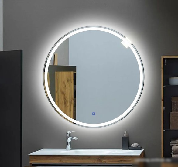 Пекам Зеркало LED Ring1-100x100s (с сенсором на прикосновение)