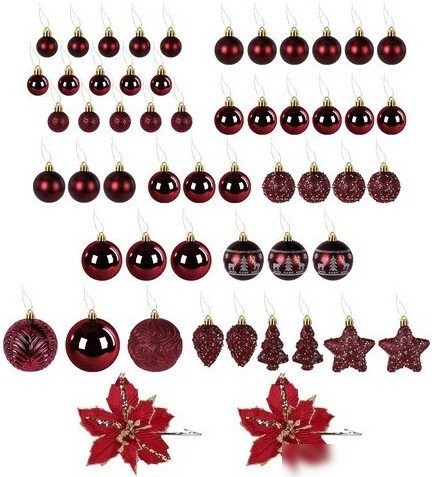Елочная игрушка Золотая сказка Burgundy Style 592591 (бордо)